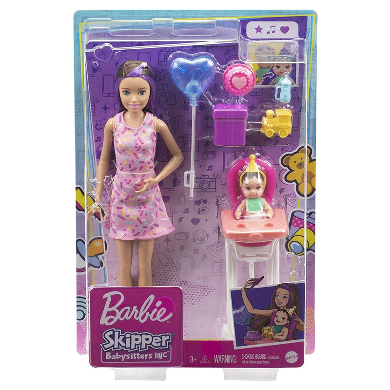 Foto 4 | Barbie Skipper Niñera Fiesta De Cumpleaños