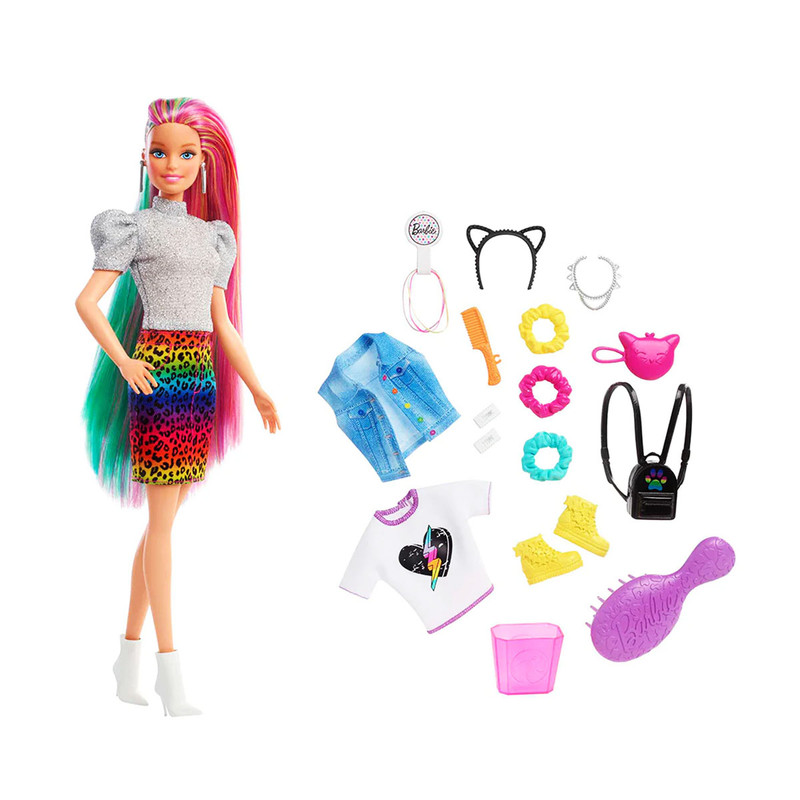 Muñeca Barbie Peinados Arcoiris