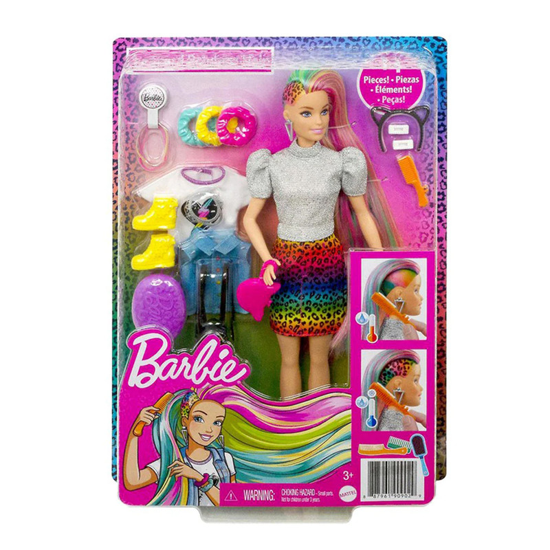 Foto 4 | Muñeca Barbie Peinados Arcoiris