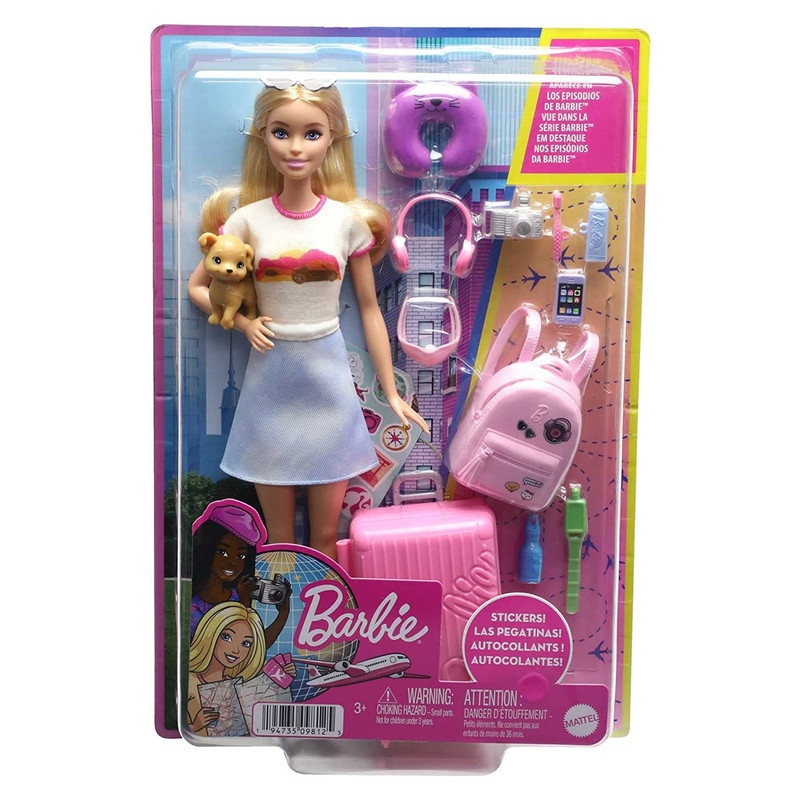 Foto 4 pulgar | Muñeca Barbie Viajera Incluye Accesorios