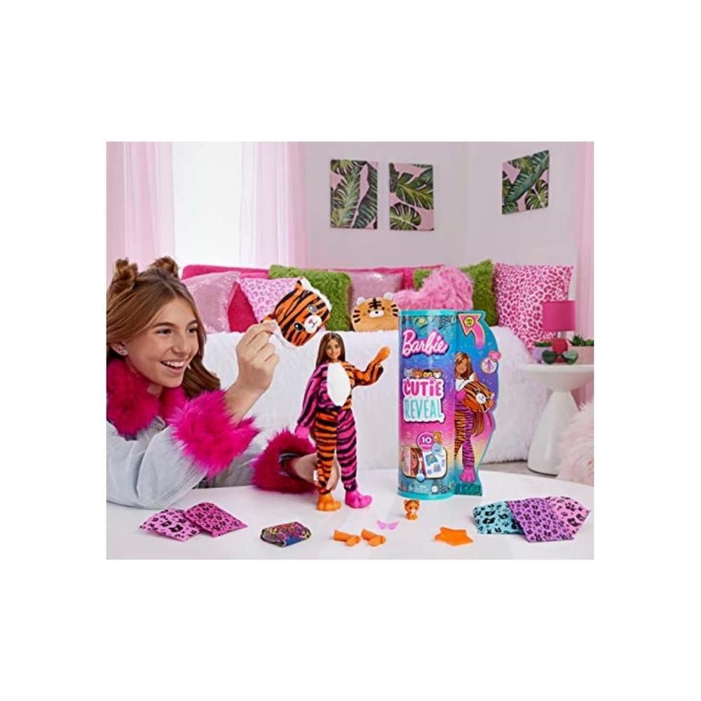 Foto 4 | Muñeca Barbie Jungle Tigre Multicolor