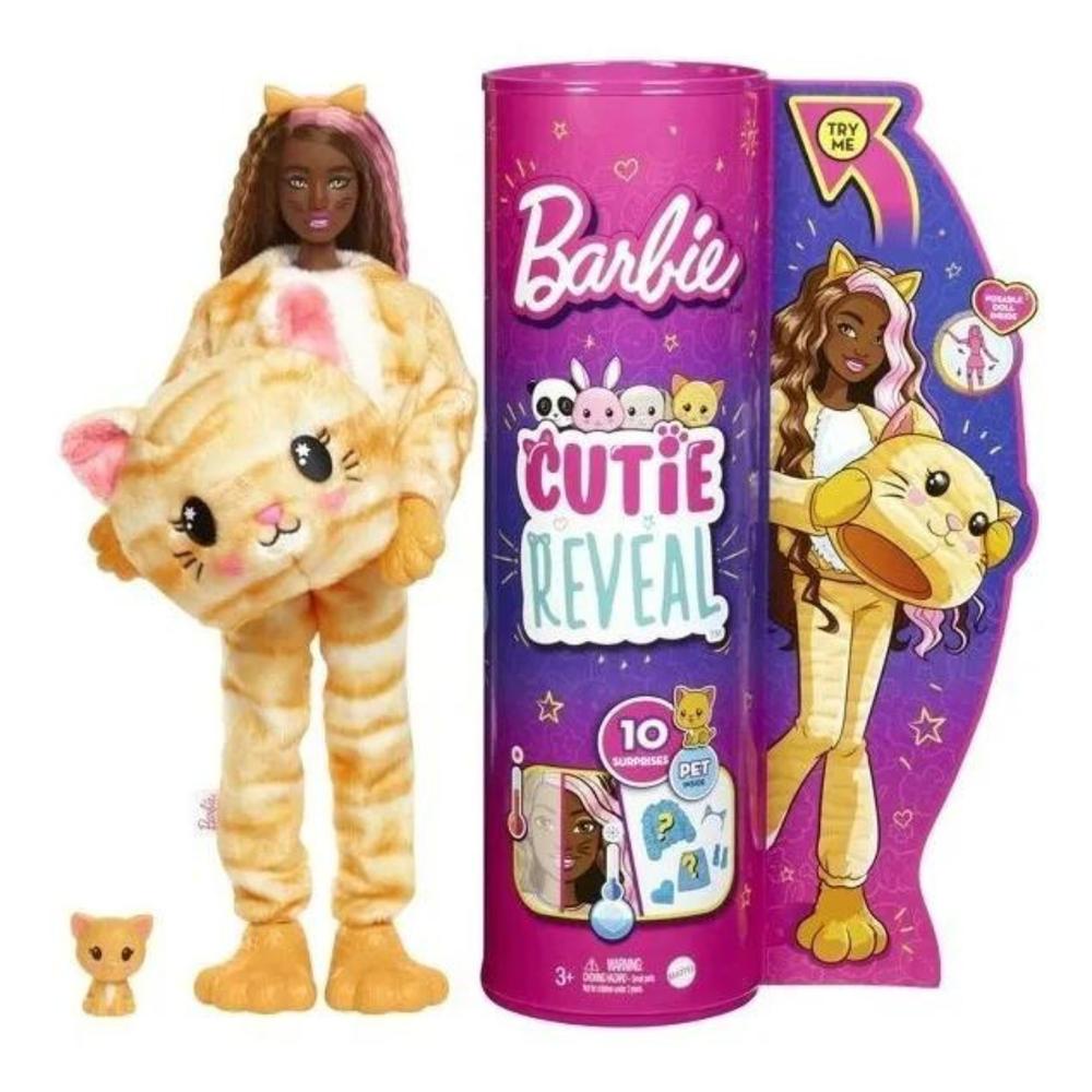 Foto 6 pulgar | Muñeca Barbie Cutie Reveal Gatito