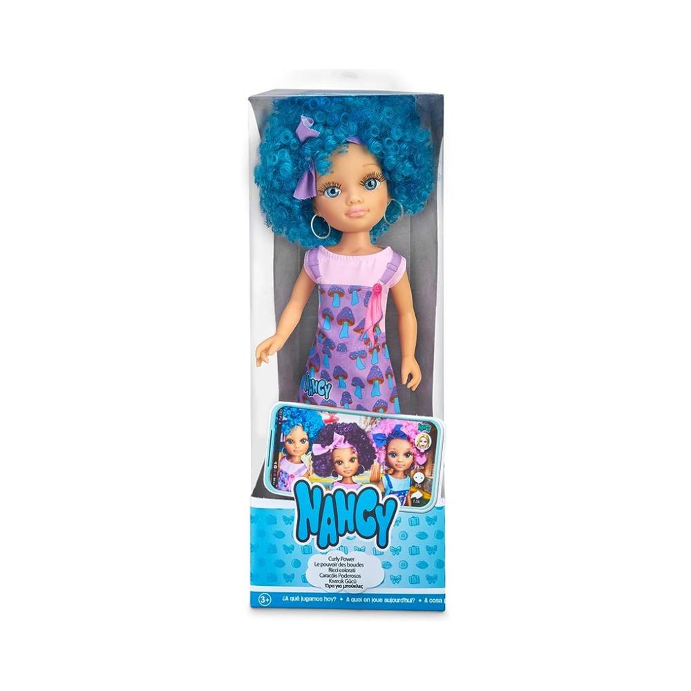 Foto 6 pulgar | Muñeca Nancy Curly Power Azul
