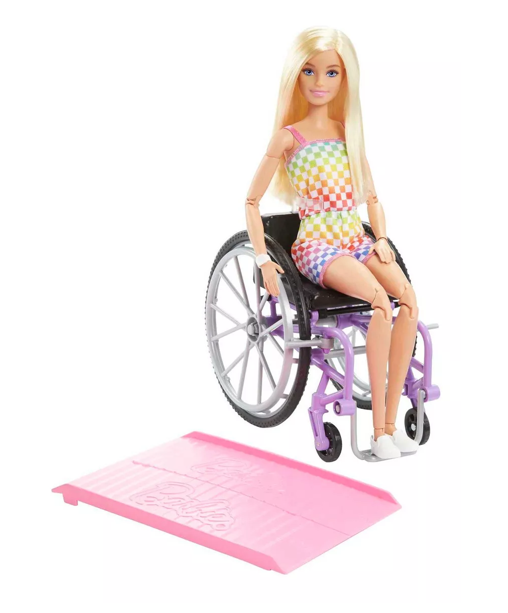 Foto 4 pulgar | Muñeca en Silla de Ruedas Barbie Fashionista