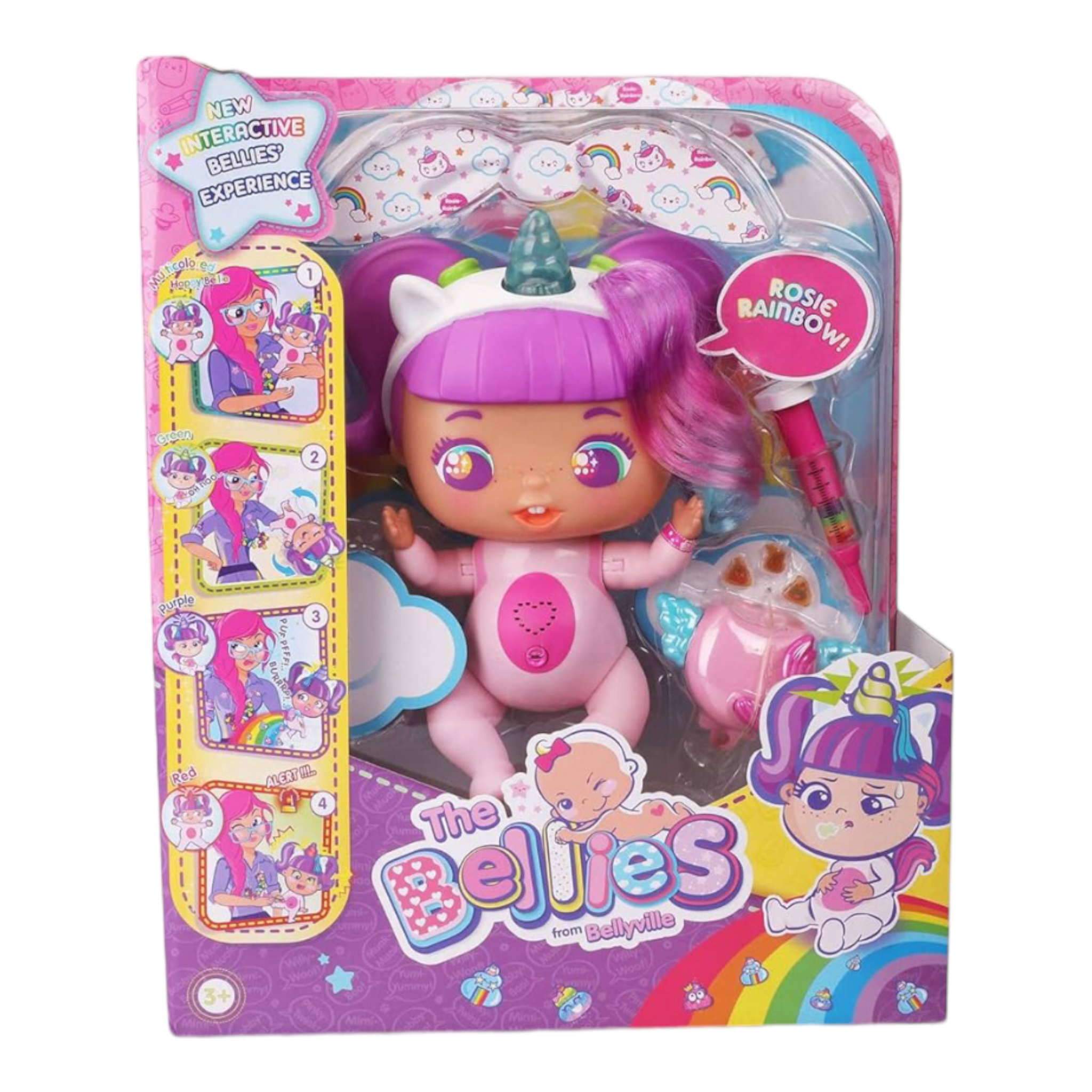Foto 4 pulgar | The Bellies Rosie Rainbow Famosa