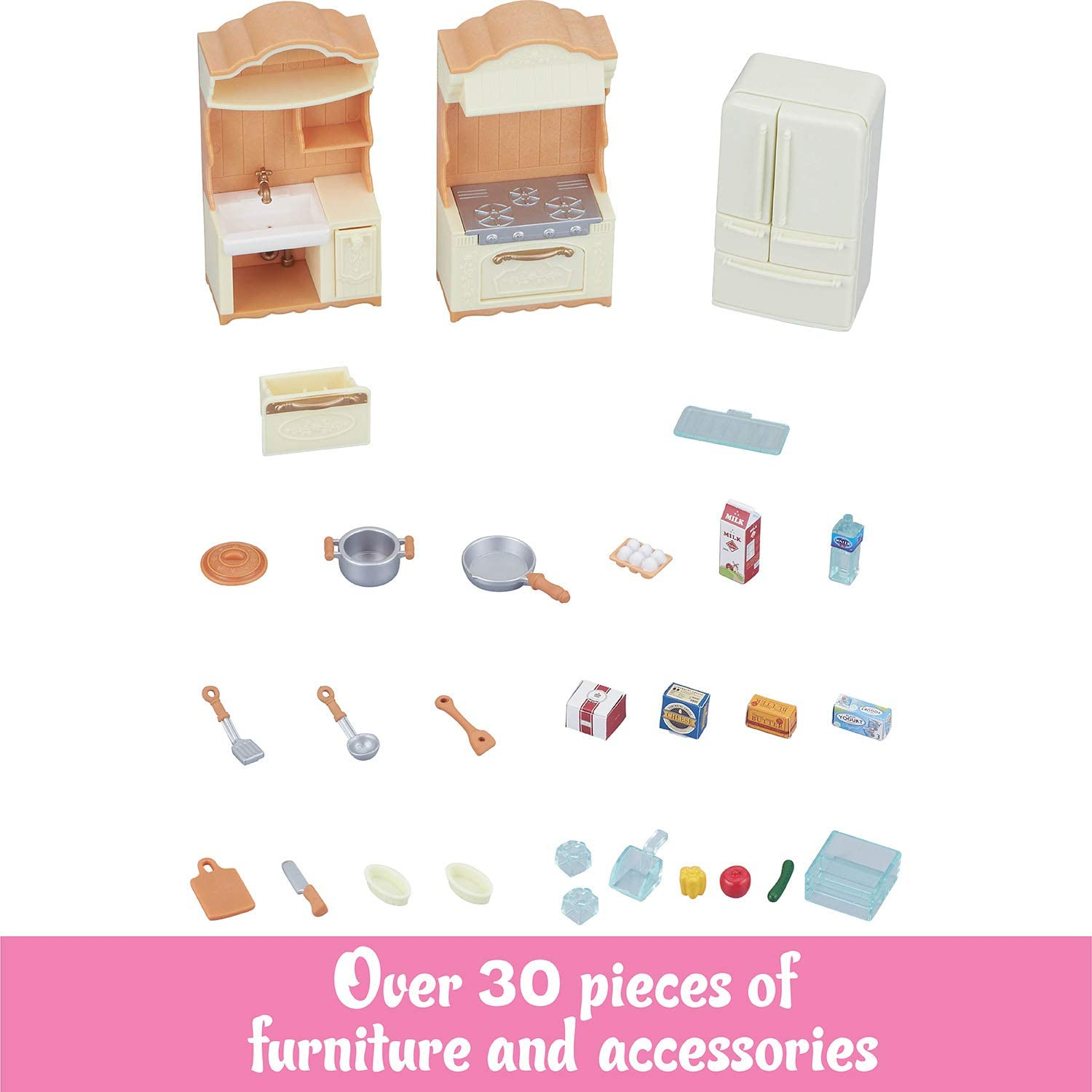 Foto 4 pulgar | Venta Internacional-Juego de Cocina Calico Critters para Muñecas