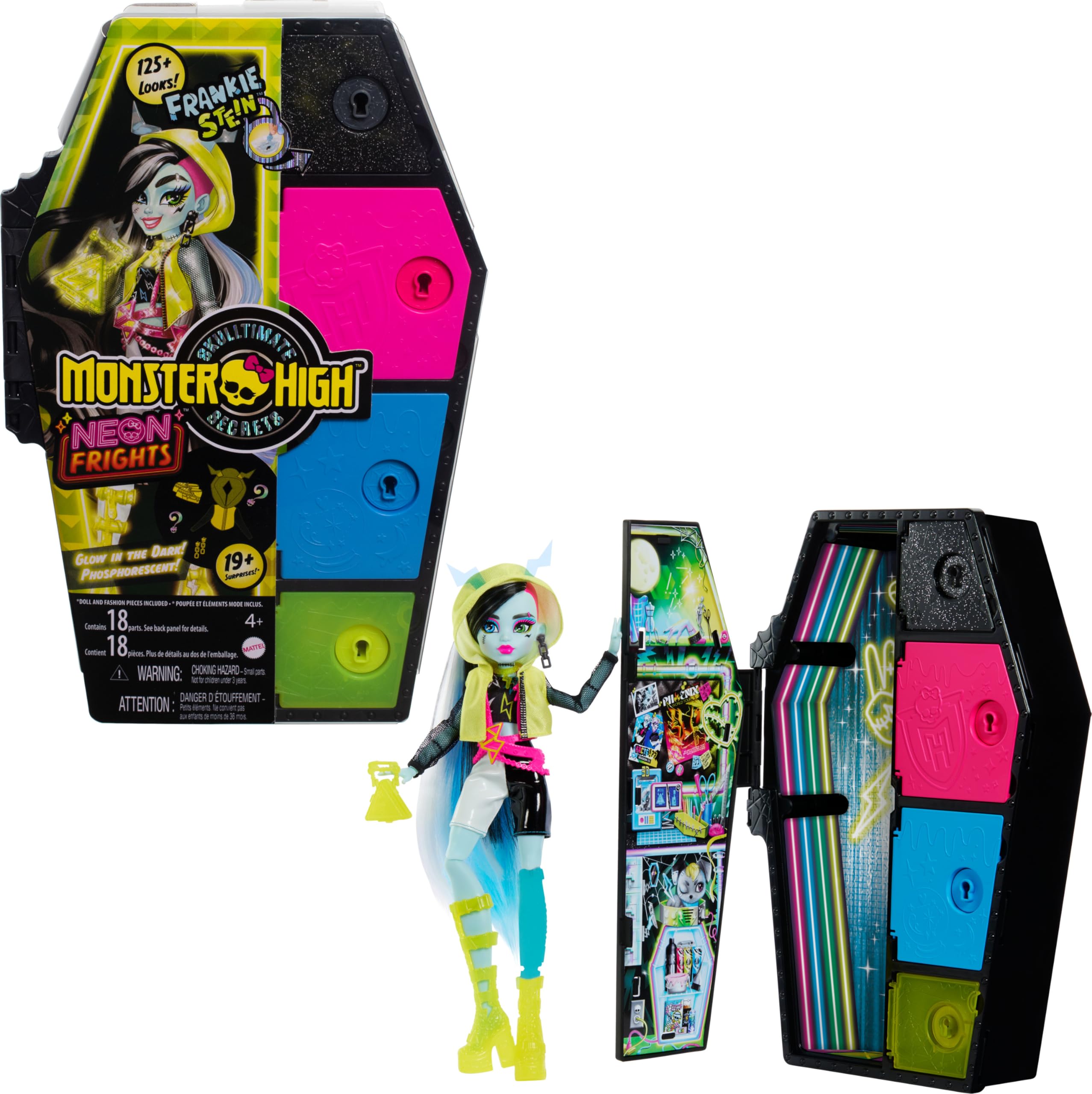 Venta Internacional - Muñeca De Moda Monster High Frankie Stein Con Más De 19 Sorpresas