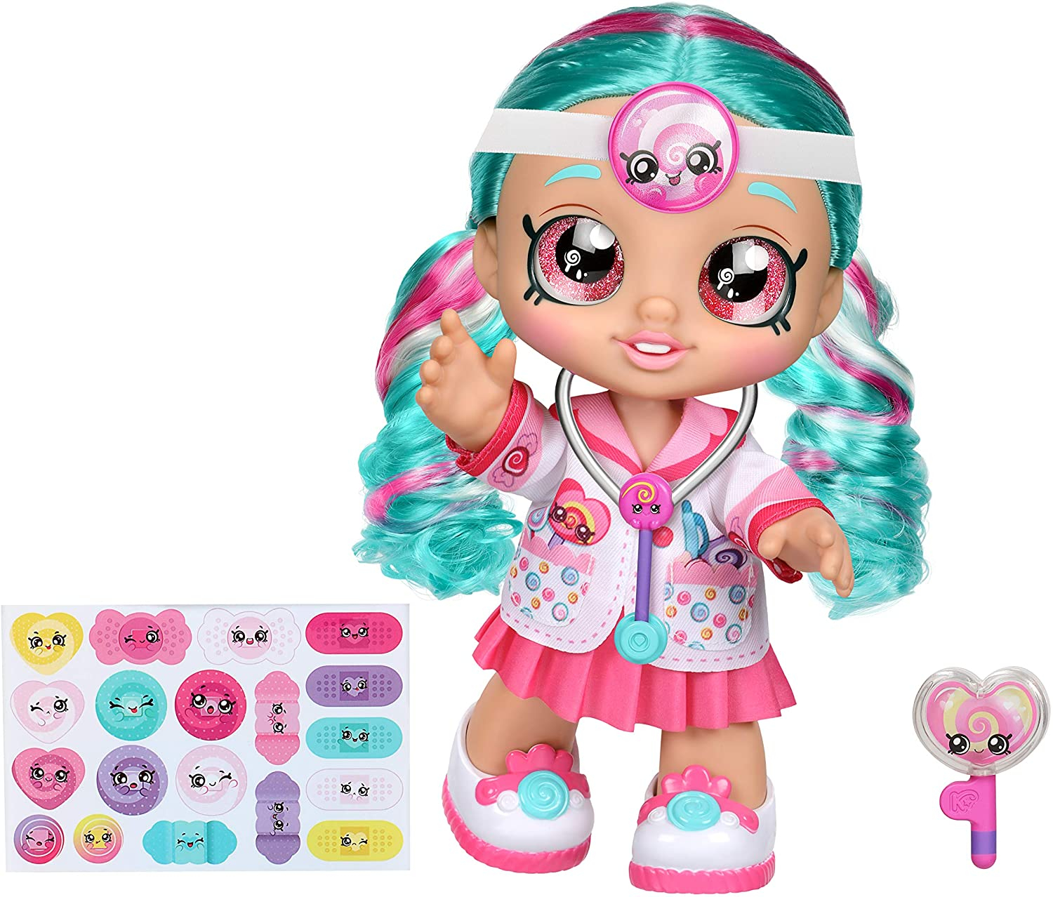 Foto 2 pulgar | Venta Internacional - Muñeca Kindi Kids Fun Time 10 " Dra. Cindy Pops con Estetoscopio y Piruleta Inspirada en Shopkins