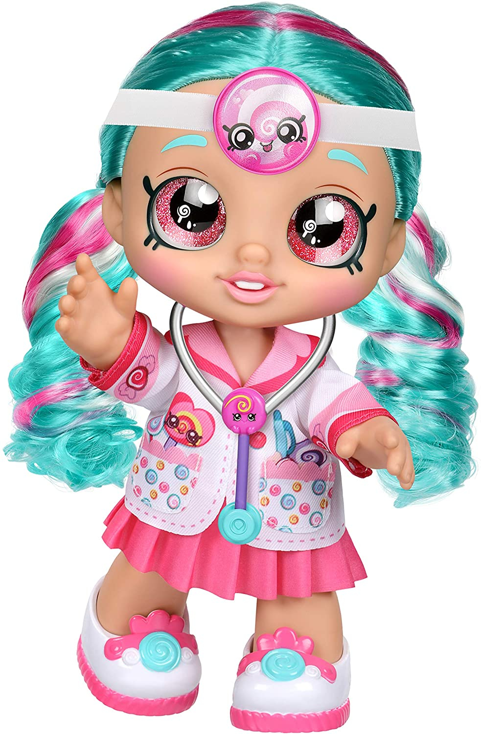 Foto 6 pulgar | Venta Internacional - Muñeca Kindi Kids Fun Time 10 " Dra. Cindy Pops con Estetoscopio y Piruleta Inspirada en Shopkins