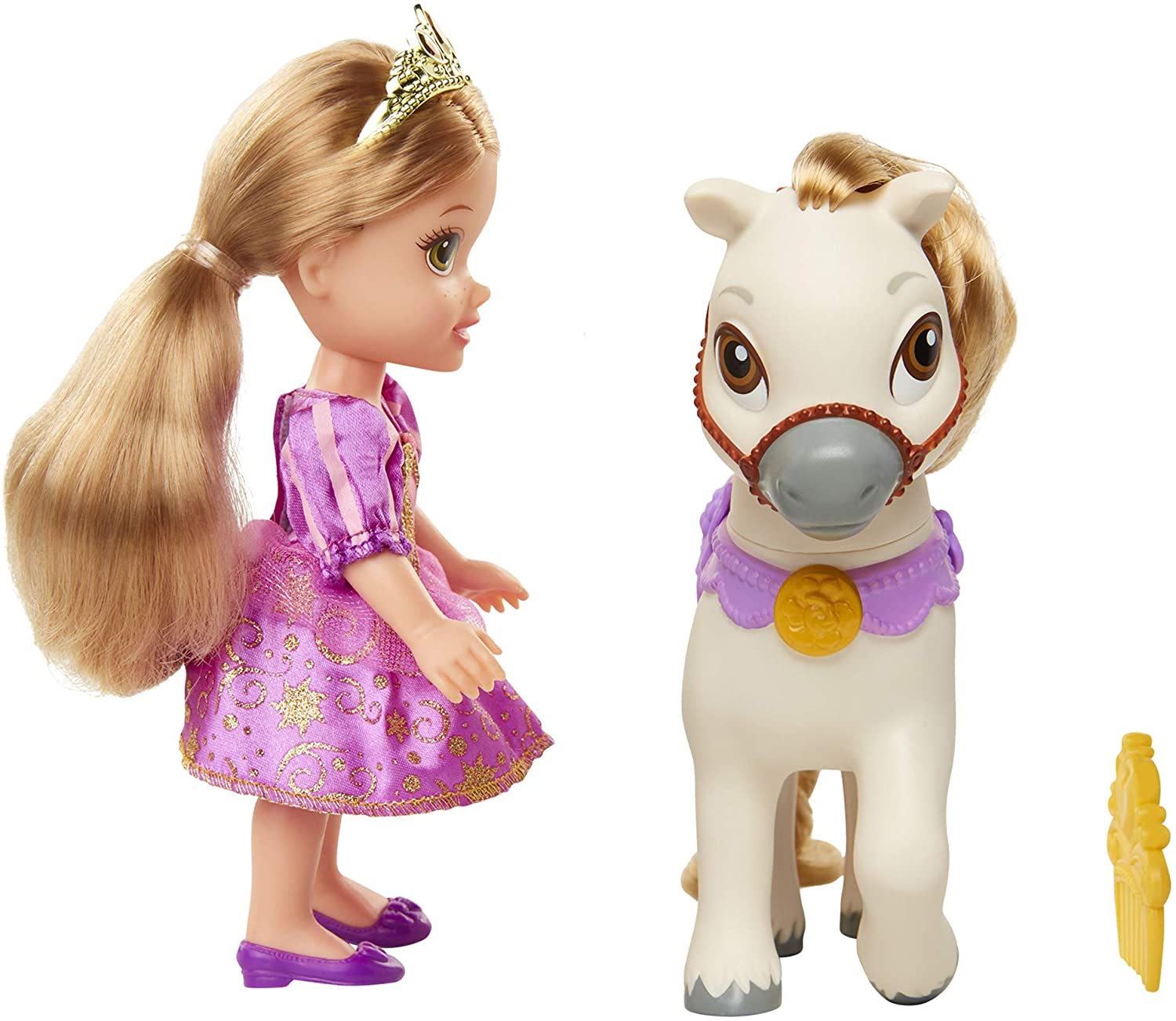 Foto 5 pulgar | Venta Internacional - Princesa Rapunzel  y Poni Toy Disney 15 Cm