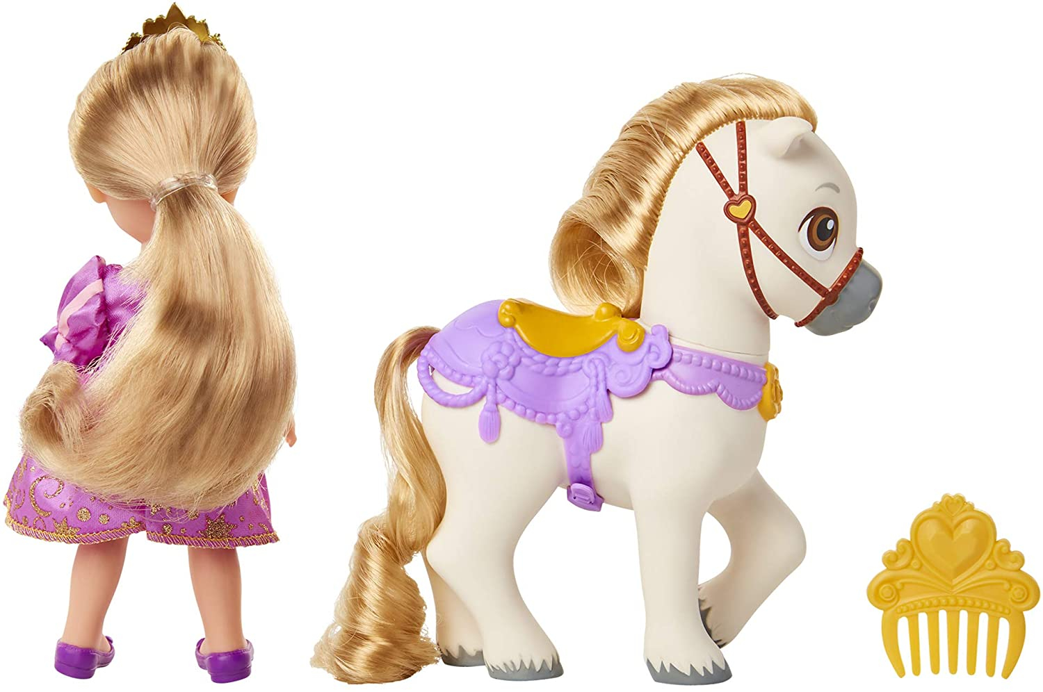 Foto 7 pulgar | Venta Internacional - Princesa Rapunzel  y Poni Toy Disney 15 Cm