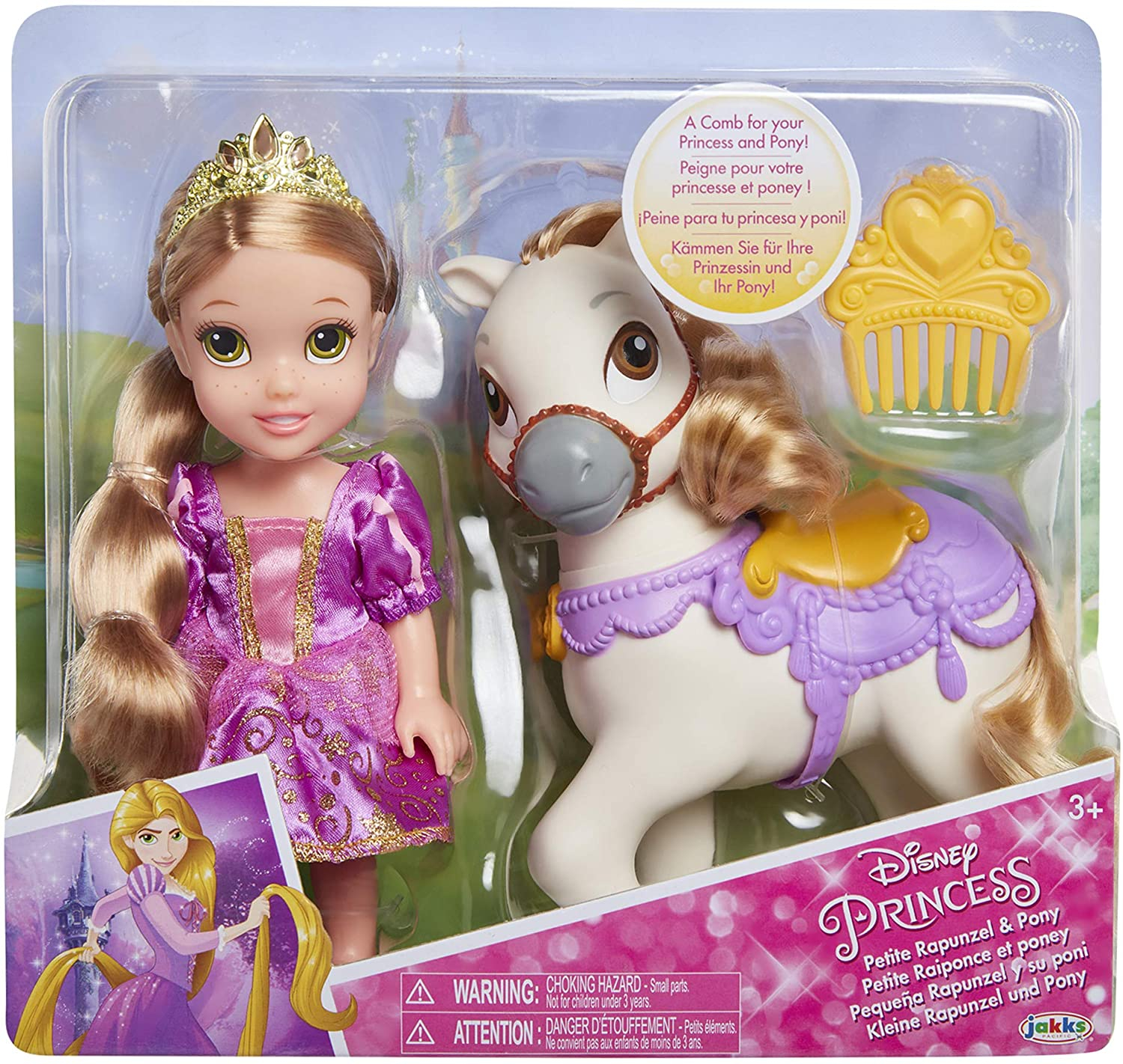 Foto 8 pulgar | Venta Internacional - Princesa Rapunzel  y Poni Toy Disney 15 Cm