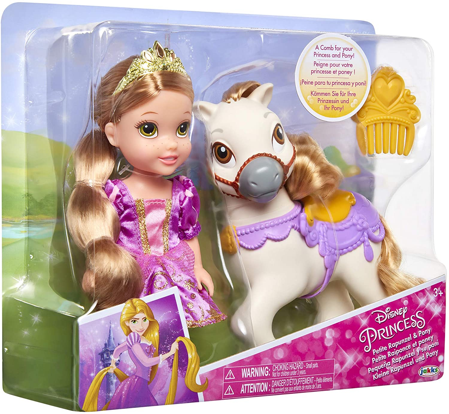 Foto 9 pulgar | Venta Internacional - Princesa Rapunzel  y Poni Toy Disney 15 Cm