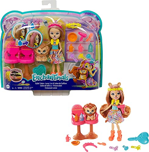 Foto 1 | Venta Internacional - Set De Juego Mattel Enchantimals Stylin' Salon Lacey Lion Con Melena