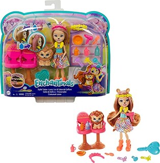 Foto 1 | Venta Internacional - Set De Juego Mattel Enchantimals Stylin' Salon Lacey Lion Con Melena