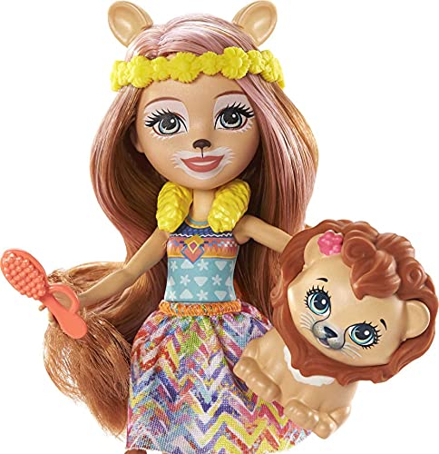 Foto 3 | Venta Internacional - Set De Juego Mattel Enchantimals Stylin' Salon Lacey Lion Con Melena