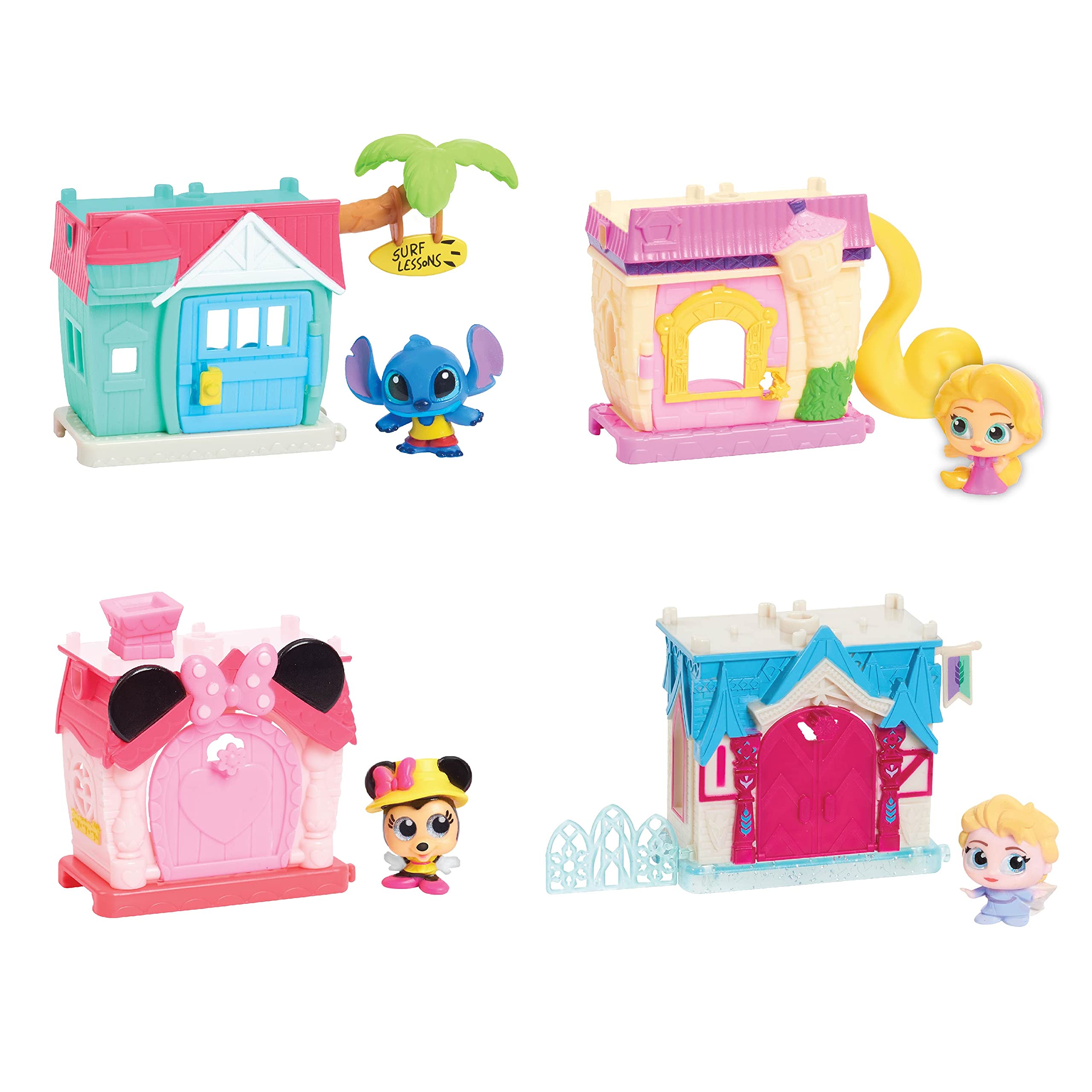 Foto 9 pulgar | Venta Internacional - Miniset Disney Doorables El Castillo Congelado De Elsa