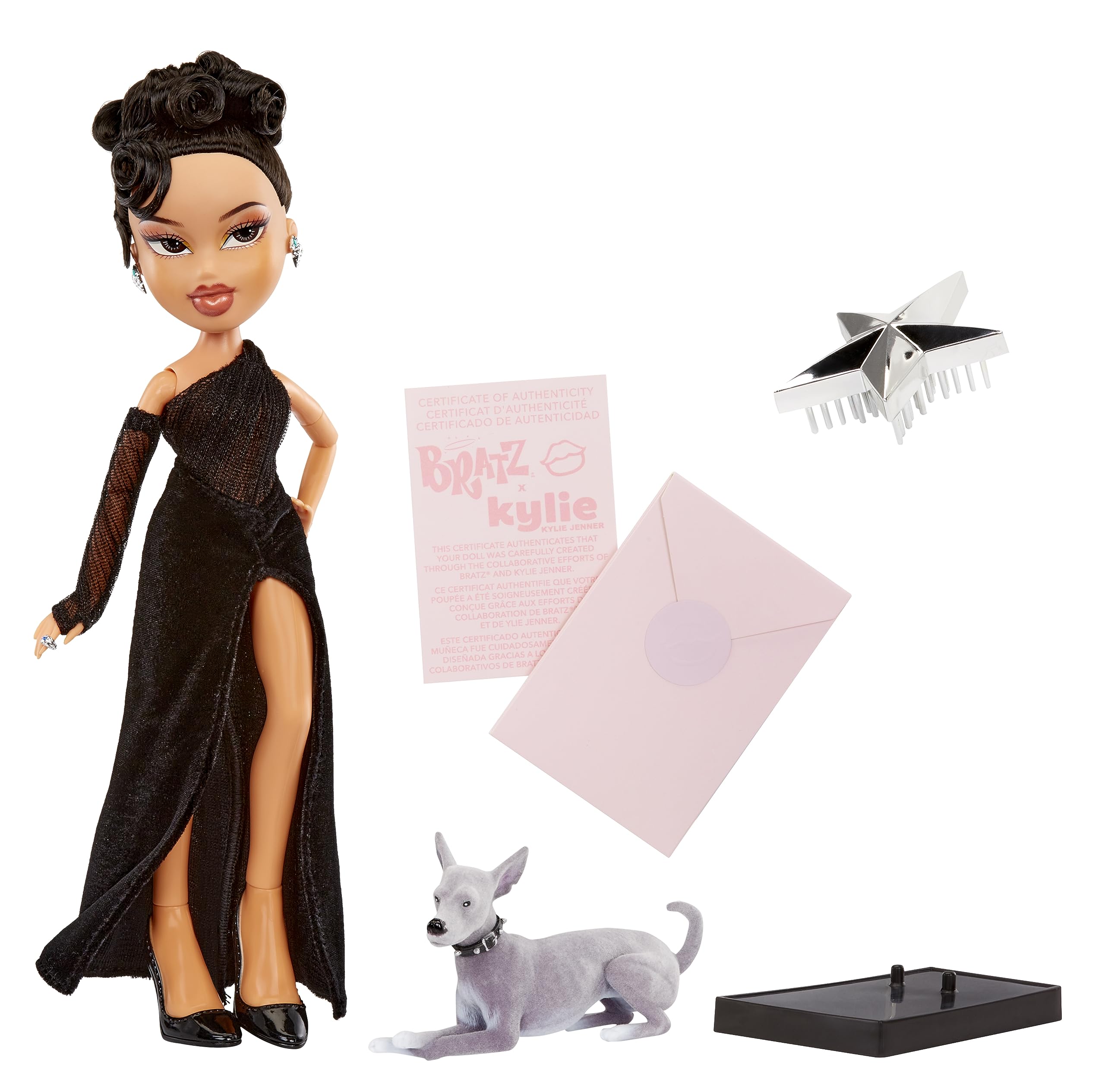 Foto 3 pulgar | Venta Internacional - Muñeca de Moda Bratz x Kylie Jenner Night con Bata y Perro