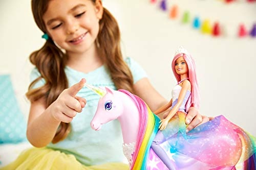 Venta Internacional Muneca Barbie Unicornio Dreamtopia Lights Coppel