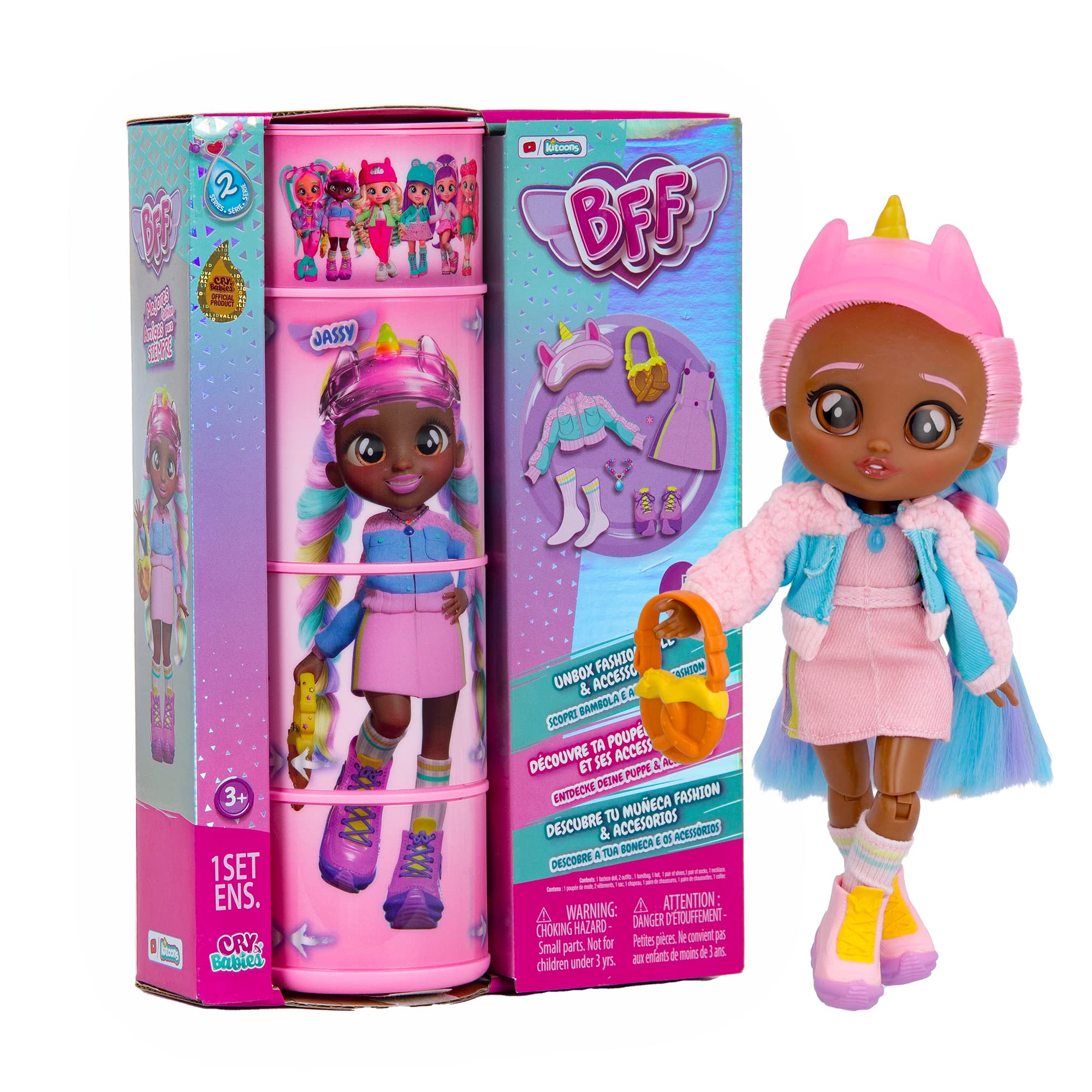 Venta Internacional - Muñeca Fashion Cry Babies Mejor Amiga De Jassy Con Más De 9 Sorpresas 20 Cm