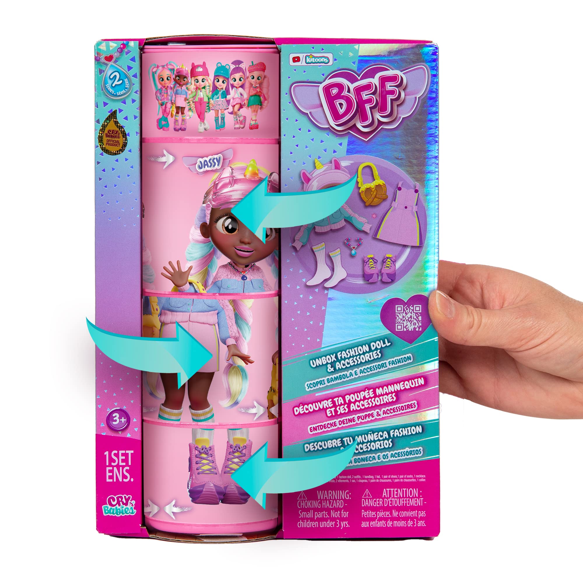 Foto 4 pulgar | Venta Internacional - Muñeca Fashion Cry Babies Mejor Amiga De Jassy Con Más De 9 Sorpresas 20 Cm