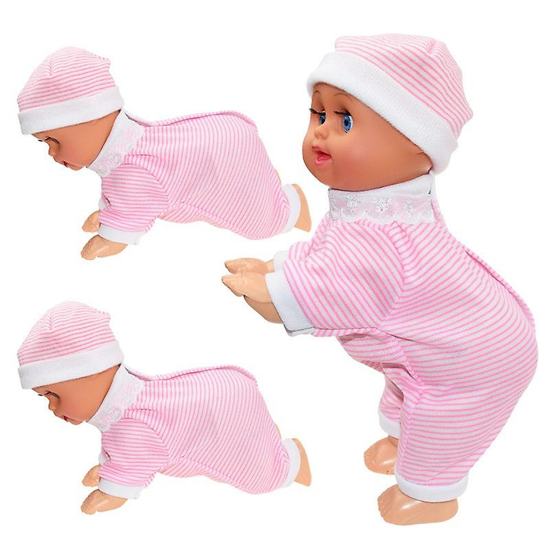 Muñeca Eléctrica Rosa Huoguo Lovely para Gatear - Juguete Educativo para Niños