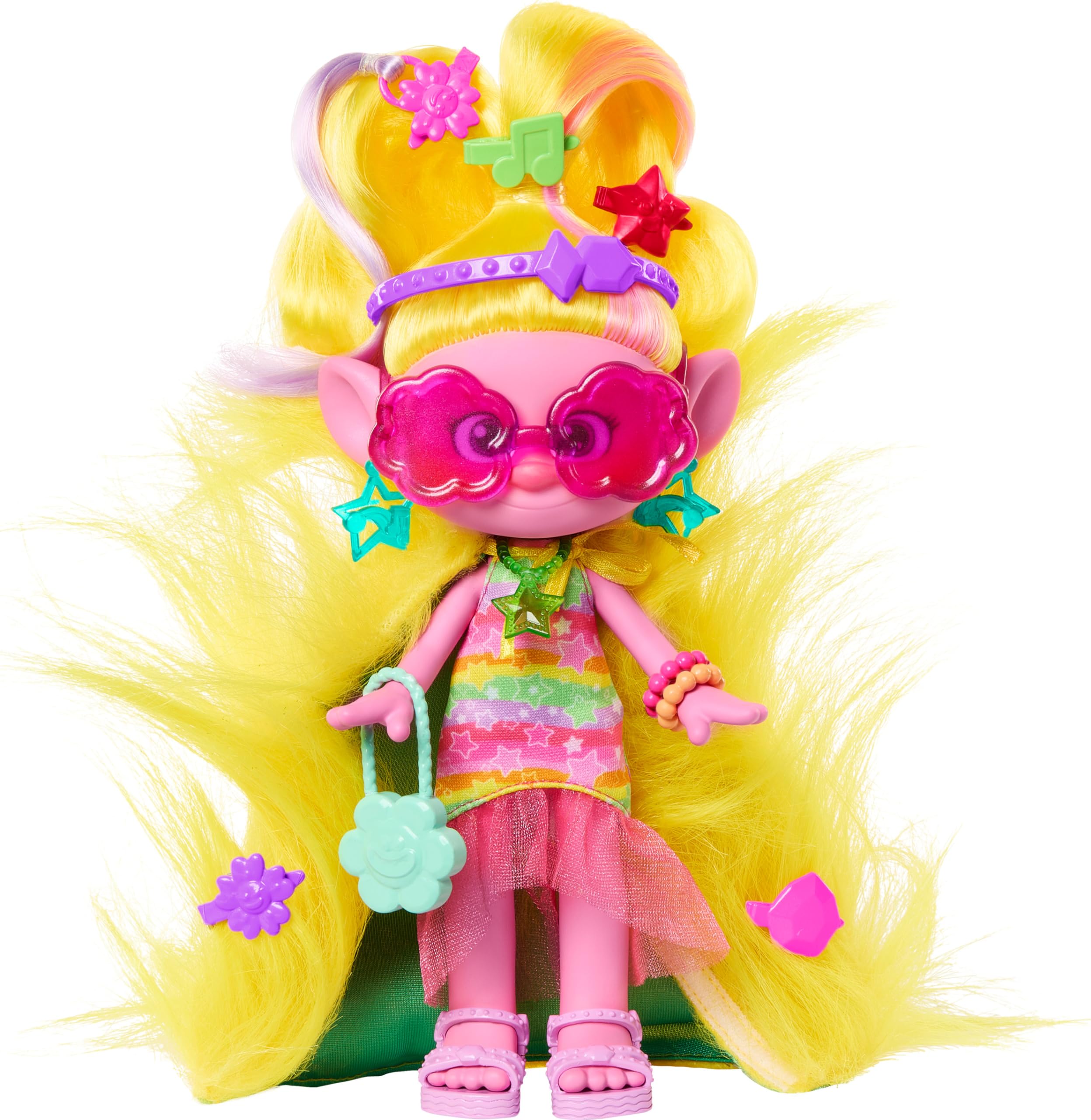 Venta Internacional - Muñeca de Moda Mattel Dreamworks Trolls Band Together Hairsational Reveals