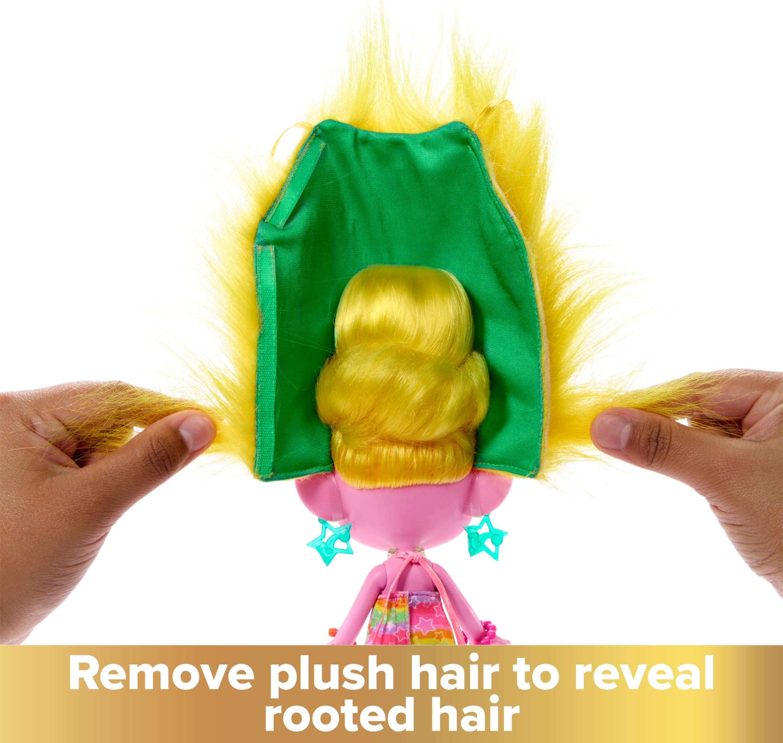 Foto 4 pulgar | Venta Internacional - Muñeca de Moda Mattel Dreamworks Trolls Band Together Hairsational Reveals