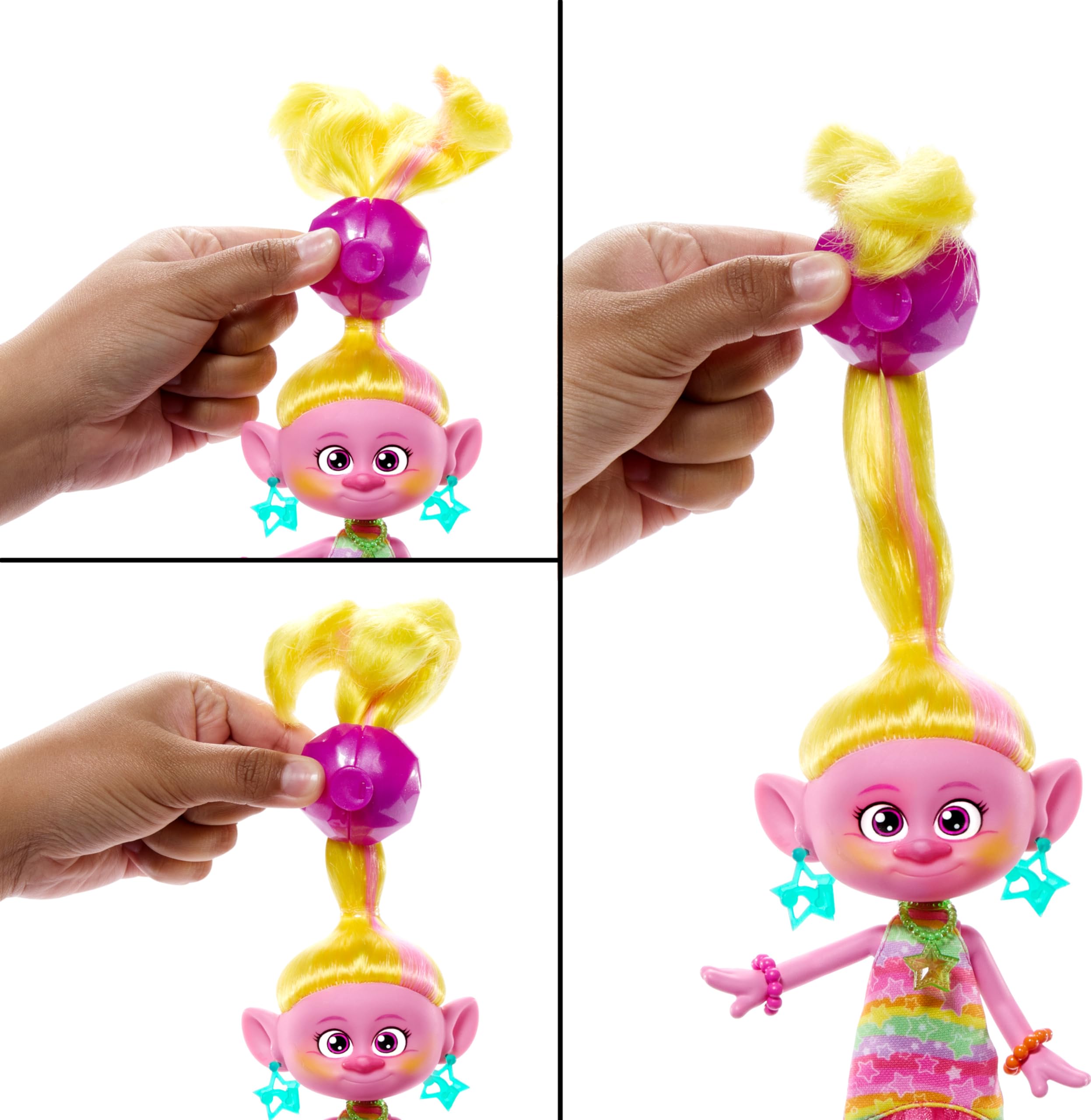 Foto 6 pulgar | Venta Internacional - Muñeca de Moda Mattel Dreamworks Trolls Band Together Hairsational Reveals