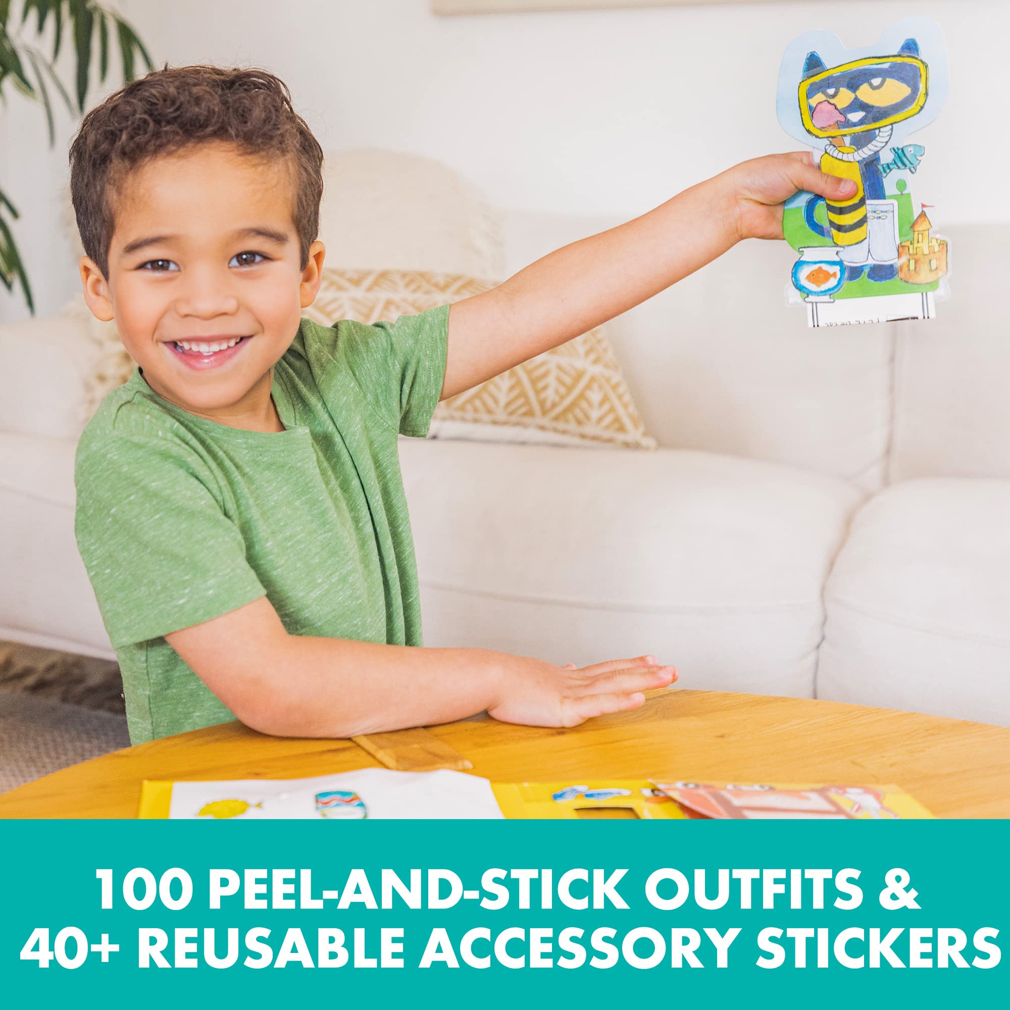 Foto 7 pulgar | Venta Internacional - Set Para Colorear Educational Insights Pete The Cat Con 100 Atuendos