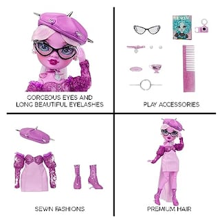 Foto 5 | Venta Internacional - Muñeca De Moda Rainbow High Shadow High Lavender - Púrpura