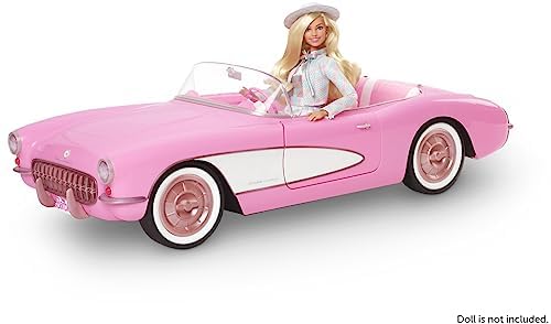 Foto 3 pulgar | Venta Internacional - Coche Coleccionable Barbie The Movie Pink Corvette Convertible