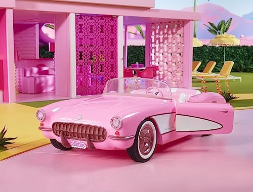 Foto 4 pulgar | Venta Internacional - Coche Coleccionable Barbie The Movie Pink Corvette Convertible