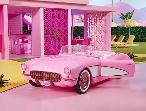 Foto 7 pulgar | Venta Internacional - Coche Coleccionable Barbie The Movie Pink Corvette Convertible