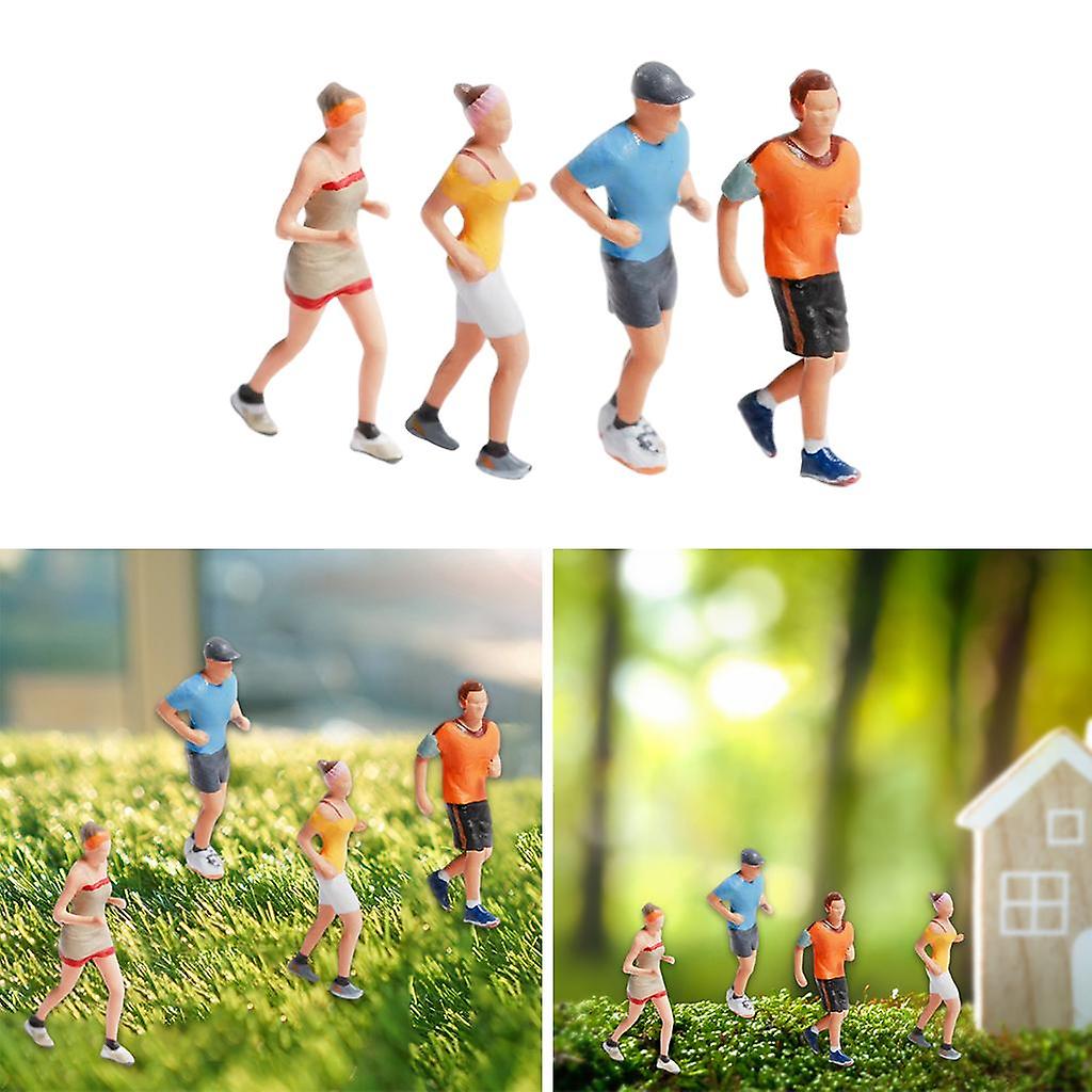 Foto 2 pulgar | Venta Internacional - Muñeca Con Figuras Deportivas A Escala 1:87 Para Maqueta Diy Con Microescenas