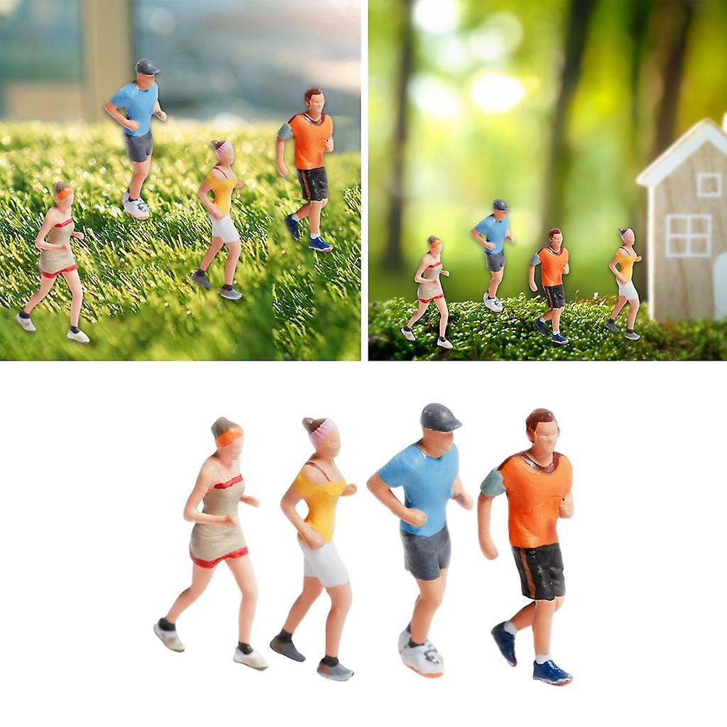 Foto 3 pulgar | Venta Internacional - Muñeca Con Figuras Deportivas A Escala 1:87 Para Maqueta Diy Con Microescenas