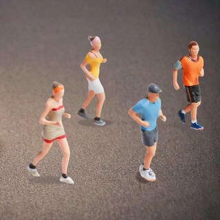Foto 4 | Venta Internacional - Muñeca Con Figuras Deportivas A Escala 1:87 Para Maqueta Diy Con Microescenas