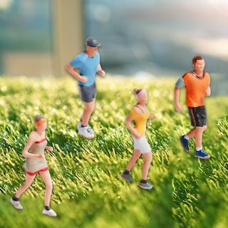Foto 5 | Venta Internacional - Muñeca Con Figuras Deportivas A Escala 1:87 Para Maqueta Diy Con Microescenas