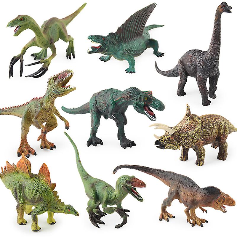 Foto 2 pulgar | Venta Internacional - Juego De Maquetas De Dinosaurios De Simulación De 9 Piezas Para Niños