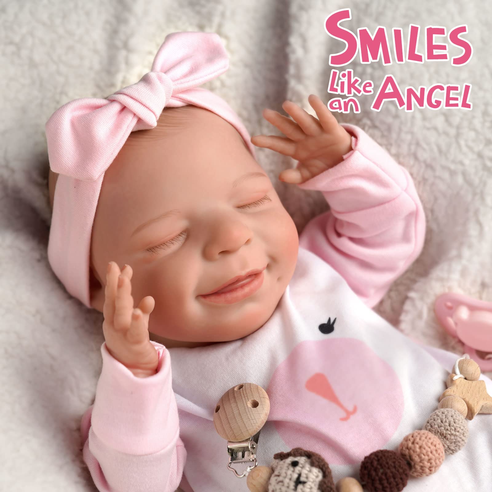 Foto 3 pulgar | Venta Internacional - Reborn Baby Doll Babeside Relike, Vinilo De Cuerpo Completo De 53,3 Cm