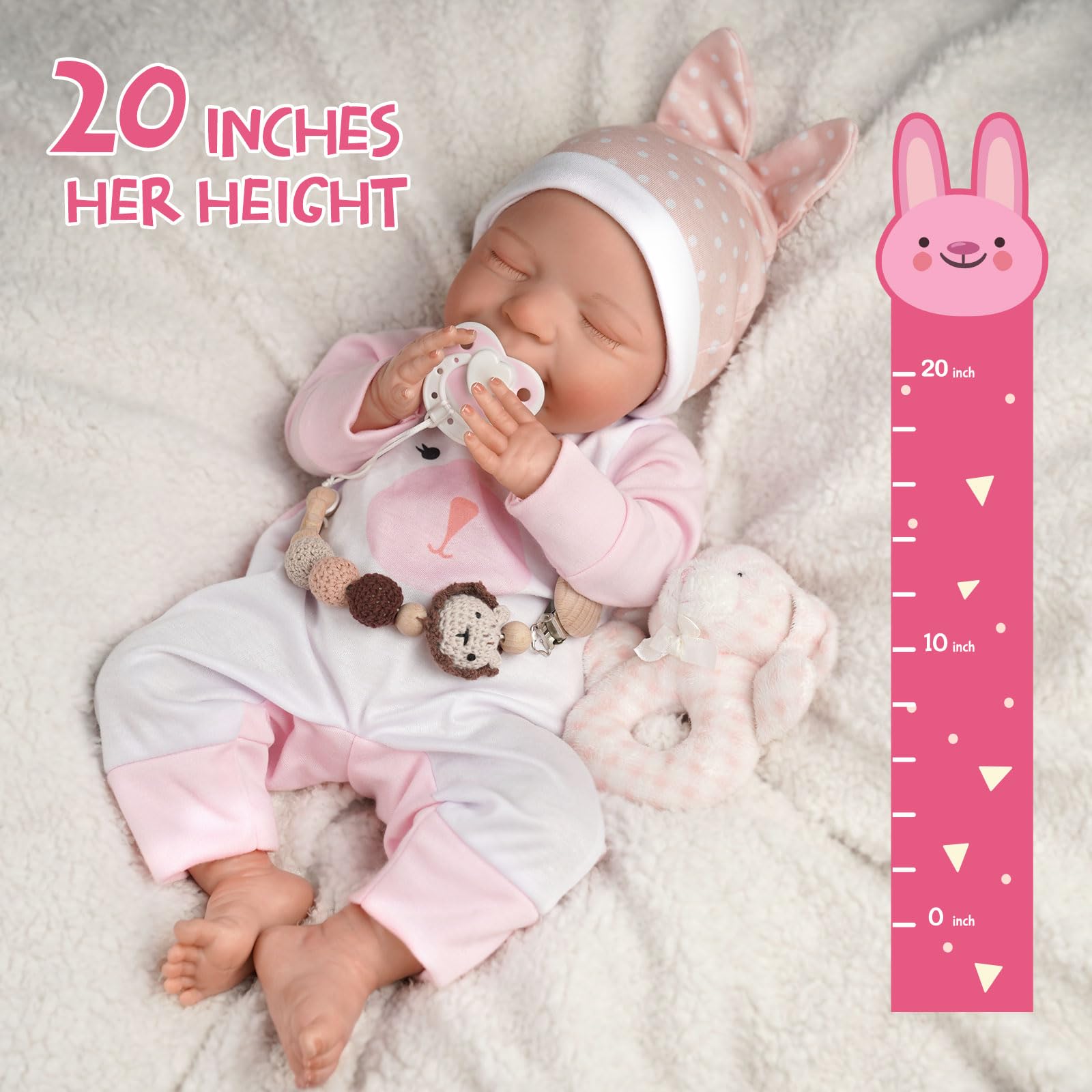 Foto 5 pulgar | Venta Internacional - Reborn Baby Doll Babeside Relike, Vinilo De Cuerpo Completo De 53,3 Cm