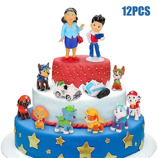 Foto 2 | Venta Internacional - Juego De Figuras De Perros Rescatados De La Patrulla Canina, 12 Piezas, Sajy Para Niños