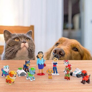 Foto 4 | Venta Internacional - Juego De Figuras De Perros Rescatados De La Patrulla Canina, 12 Piezas, Sajy Para Niños