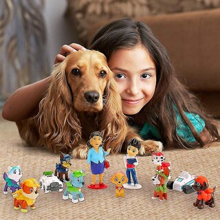 Foto 5 | Venta Internacional - Juego De Figuras De Perros Rescatados De La Patrulla Canina, 12 Piezas, Sajy Para Niños