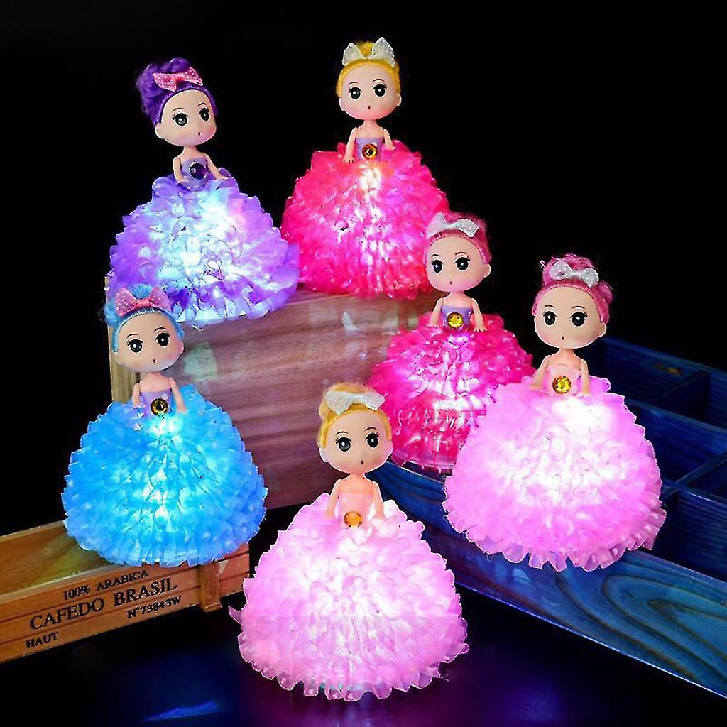 Foto 3 pulgar | Venta Internacional - Muñeca Princesa De 18 Cm Con Batería De Botón De Luz Led Parpadeante