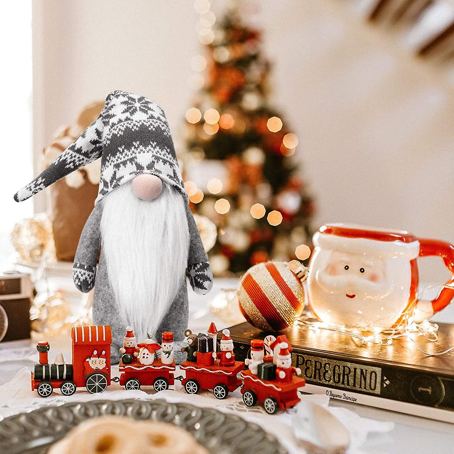 Foto 3 pulgar | Venta Internacional - Decoración De Gnomos Navideños Hecha A Mano Con Papá Noel