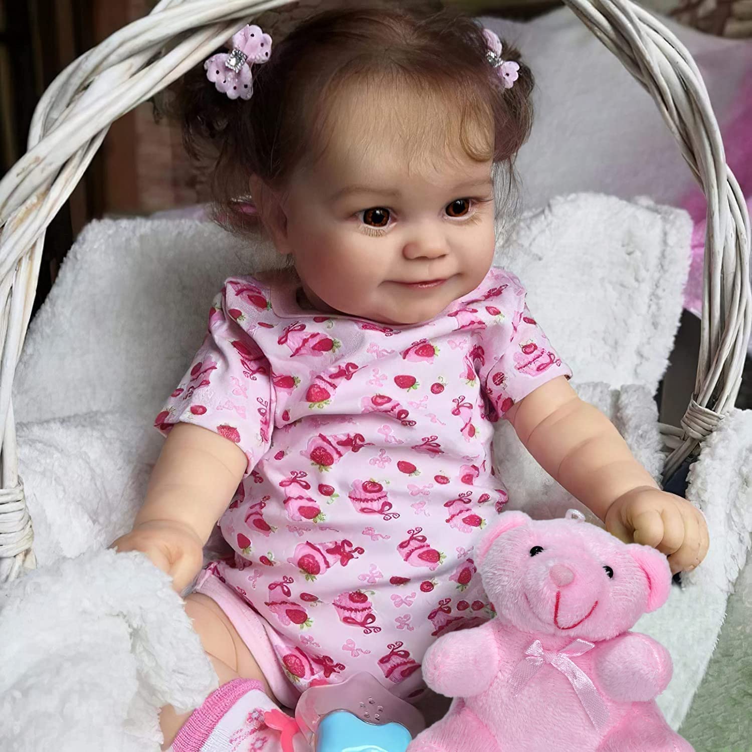 Venta Internacional - Muñeca Reborn Jizhi Lifelike De 50 Cm Con Cuerpo Completo De Vinilo Con Kit