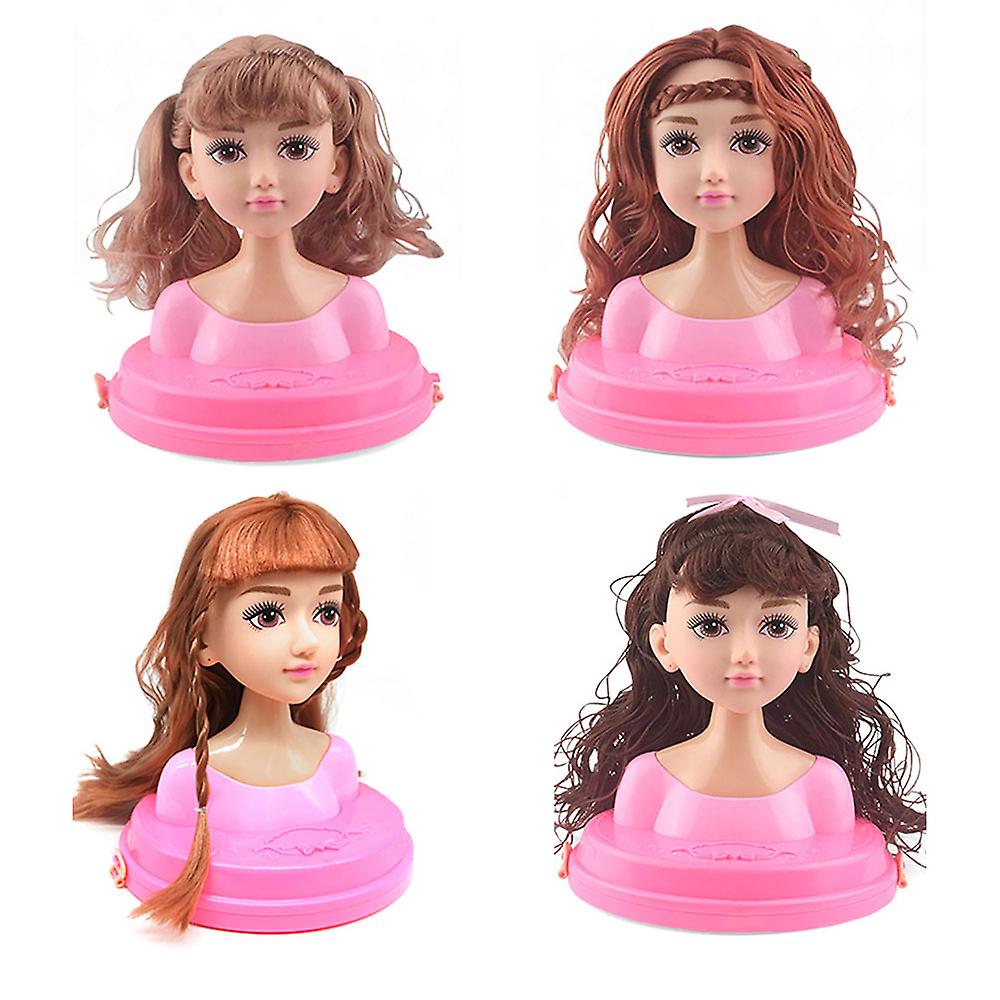 Foto 6 pulgar | Venta Internacional - Set Para Peinar Muñecas Con Cabeza Y Pelo Para Niñas, Princesa, Superventas