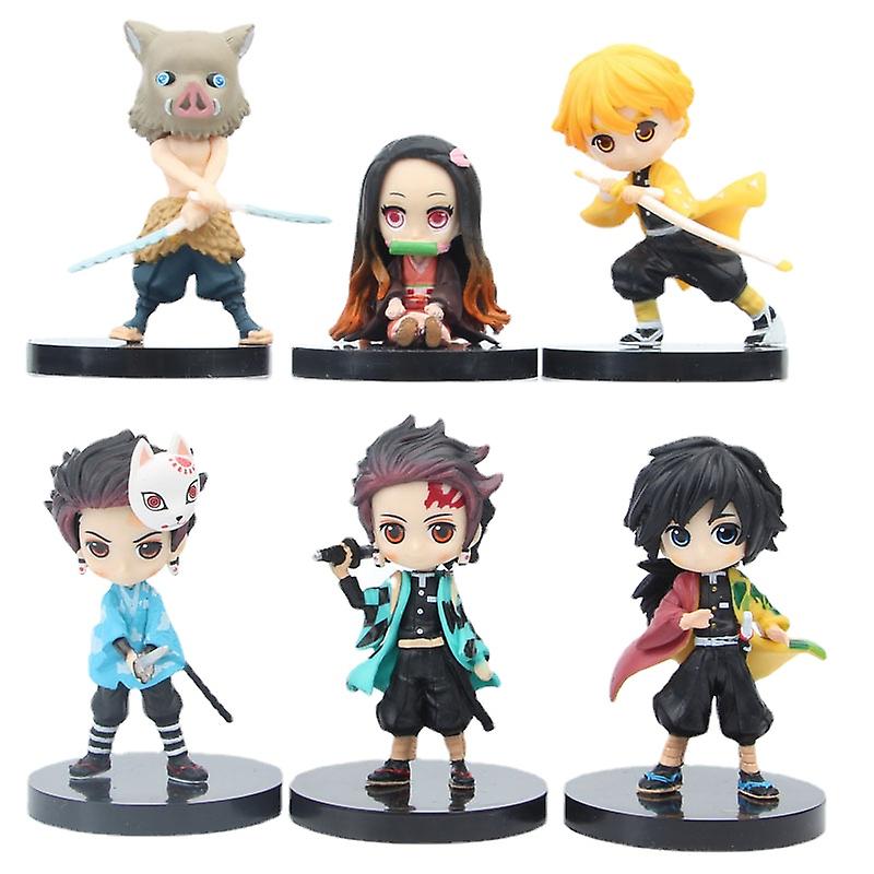 Venta Internacional - Juego De Juguetes Para Muñecas Anime Demon Slayer, 6 Piezas, Para Niños