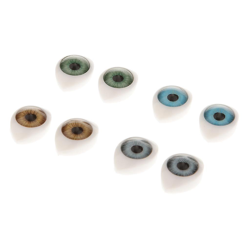 Foto 3 pulgar | Venta Internacional - Ojos De Muñeca Ovalados Con Parte Trasera Plana De Plástico, 20 Mm, Iris De 11 Mm, Para Porcelana